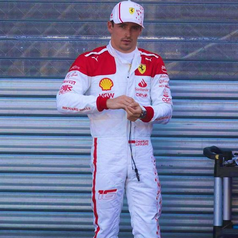 2023 Charles Leclerc Monaco GP Ferrari F1 Replica Race Suit