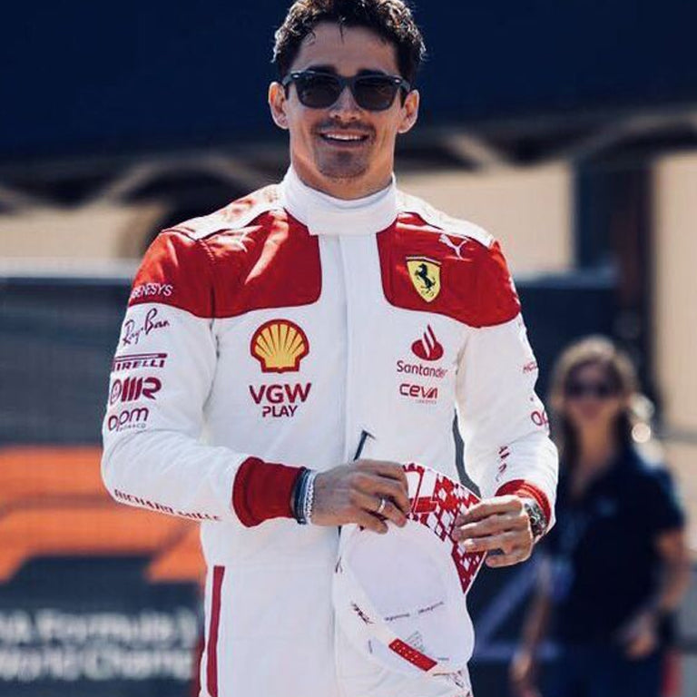 2023 Charles Leclerc Monaco GP Ferrari F1 Replica Race Suit