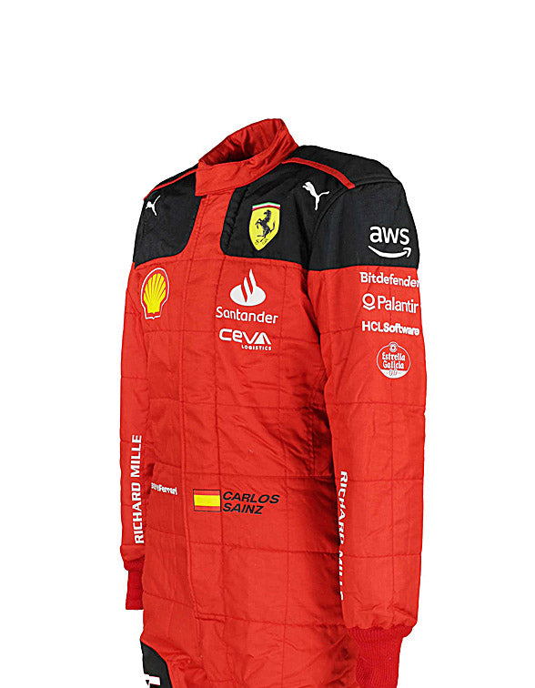 2023 Carlos Sainz Ferrari F1 Race Suit REPLICA