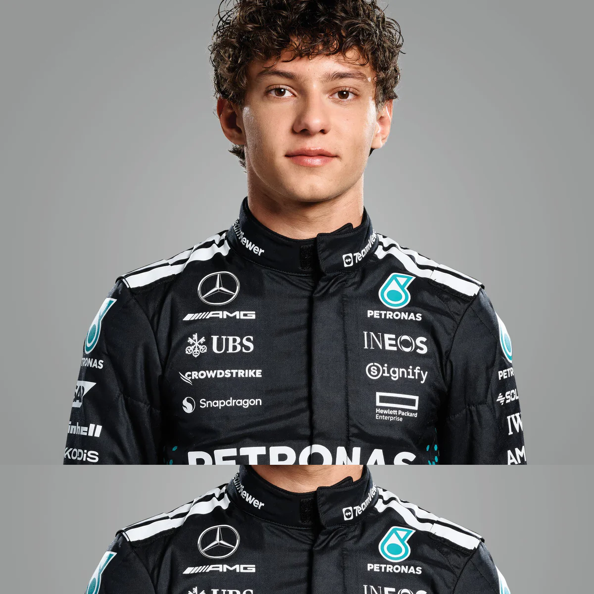 2025 MERCEDES ANDREA ANTONELLI KIMI F1 RACE SUIT REPLICA