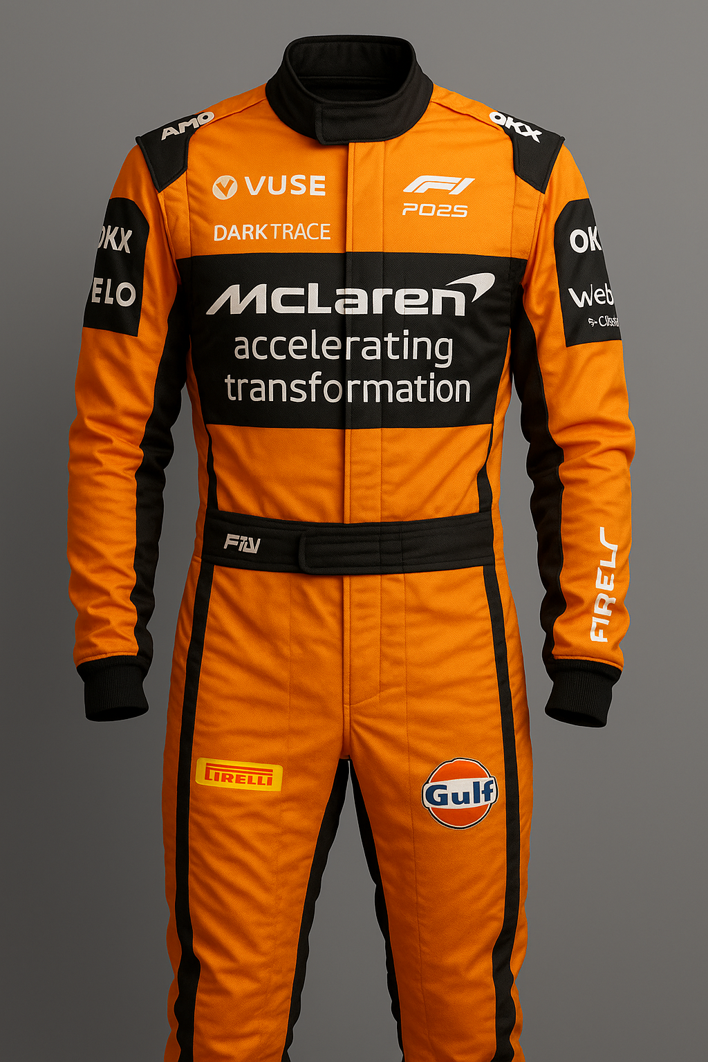 2025 McLaren F1 Racing Suit Replica – Papaya Legacy Edition