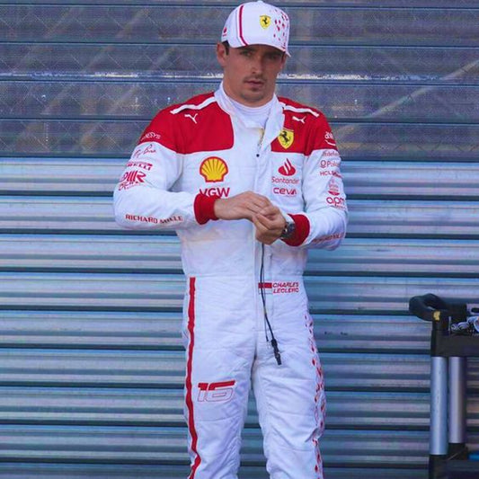 2023 Charles Leclerc Monaco GP Ferrari F1 Replica Race Suit