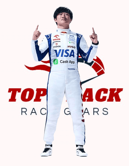 2025 Yuki Tsunoda Visa Cash App RB F1 Racing Suit - TopTrace Race Gear