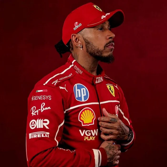 2025 Lewis Hamilton Ferrari F1 Replica Race Suit