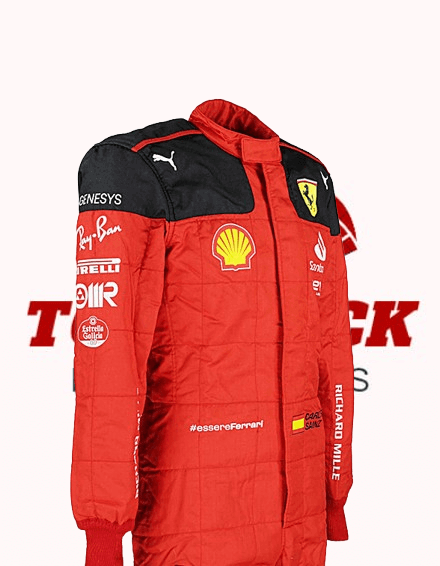2023 Carlos Sainz Ferrari F1 Race Suit - TopTrace Race Gear