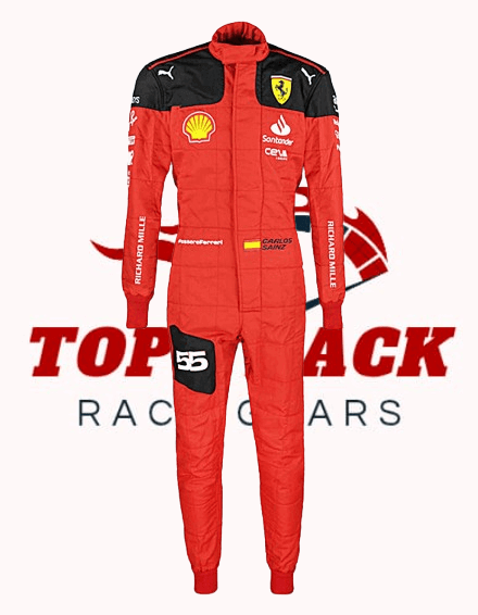 2023 Carlos Sainz Ferrari F1 Race Suit - TopTrace Race Gear