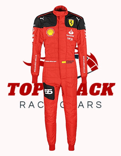 2023 Carlos Sainz Ferrari F1 Race Suit - TopTrace Race Gear